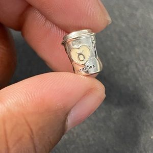 Pandora take a break coffee cup charm